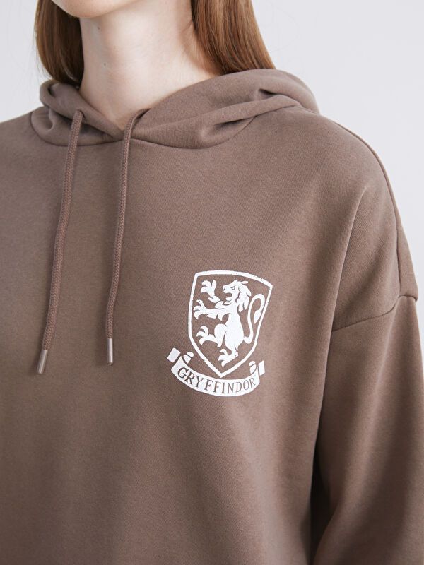 Moudda LC Waikiki - Sweatshirt en jersey sous licence Femme Brun - Tunisie 3