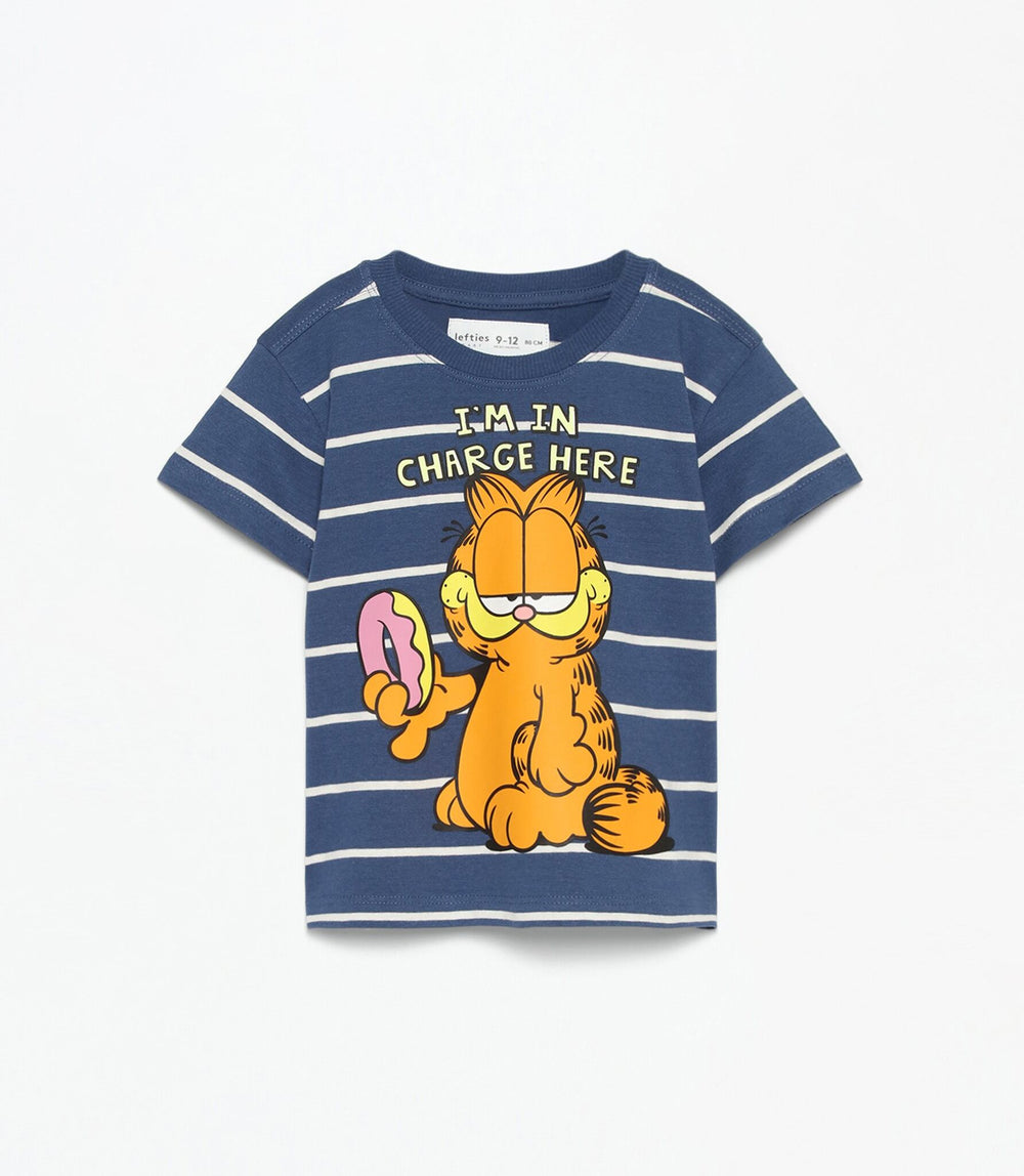 Moudda Lefties - T-Shirt - Garfield Rayures (Licence) - Tunisie 2