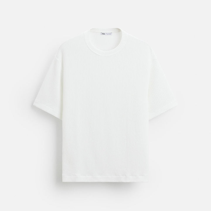 Moudda ZARA - T-Shirt - Structure Irrégulière & Jacquard - Tunisie 1