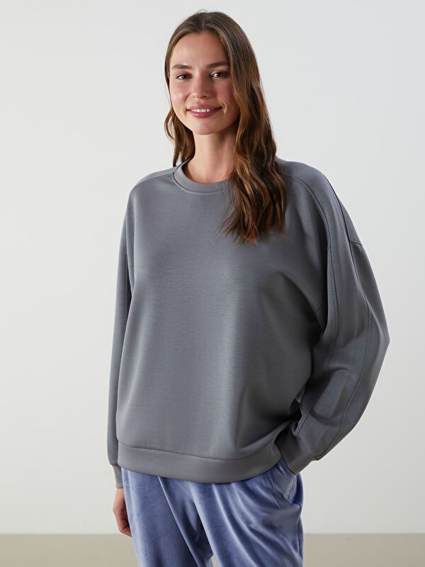 Moudda LC Waikiki - Haut pyjama Femme Gris foncé - Tunisie 1