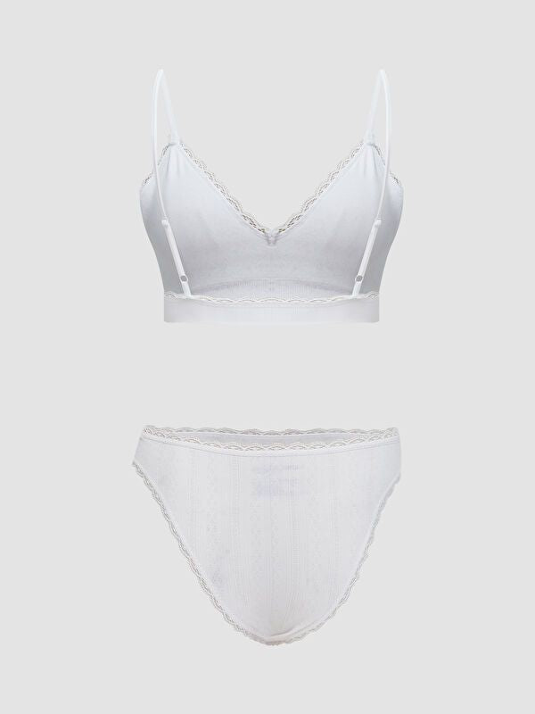 Moudda LC Waikiki - Ensemble sous-vêtement jersey Femme Blanc optique - Tunisie 2