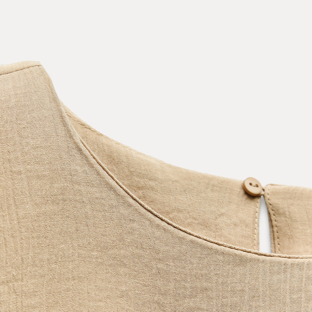 Moudda ZARA - Set top manches courtes ceinture tissu avec boucle - Tunisie 3