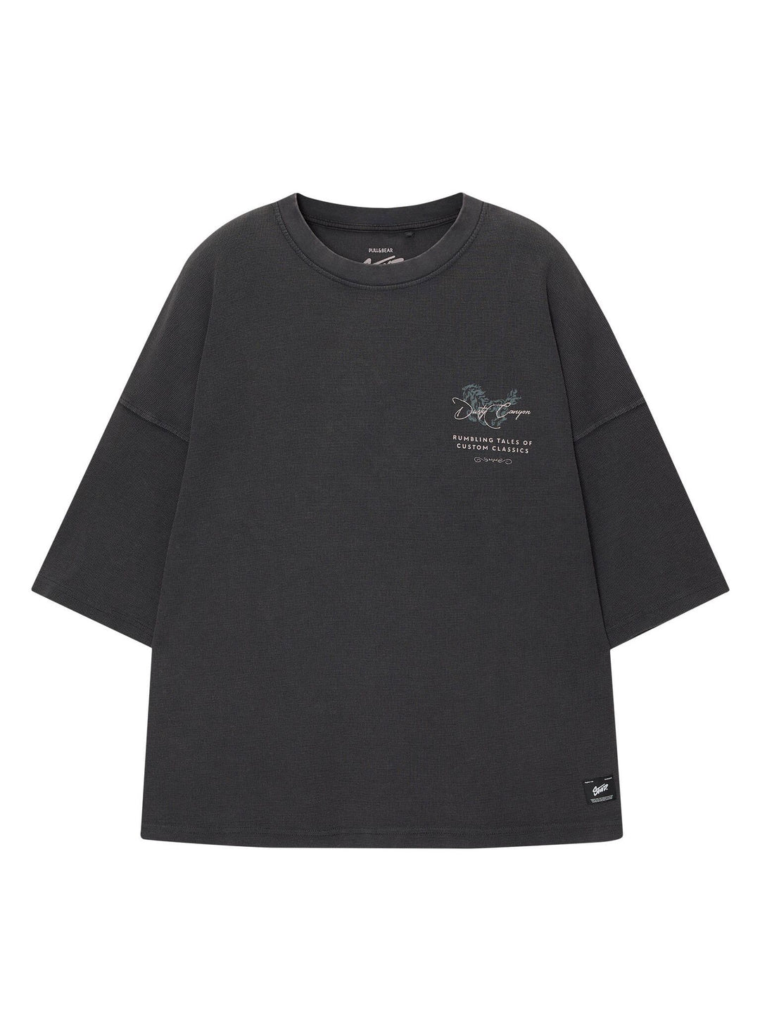 Moudda PULL & BEAR - T-Shirt Usé Waffle Customs Classics Cheval - Tunisie 4