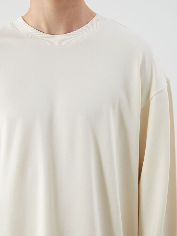 Moudda LC Waikiki - Sweatshirt en jersey Homme Beige pâle - Tunisie 3