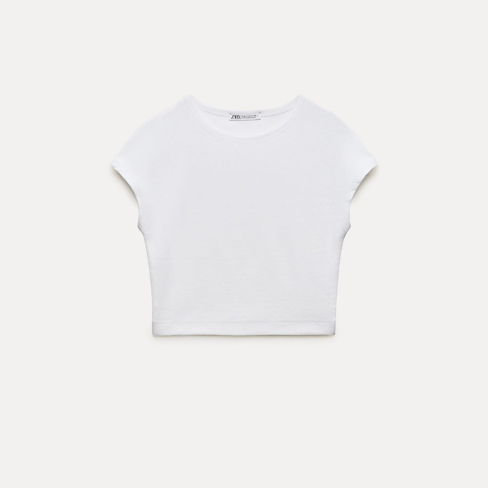 Moudda ZARA - T-shirt Coton et Modal Manches Japonaises - Tunisie 2
