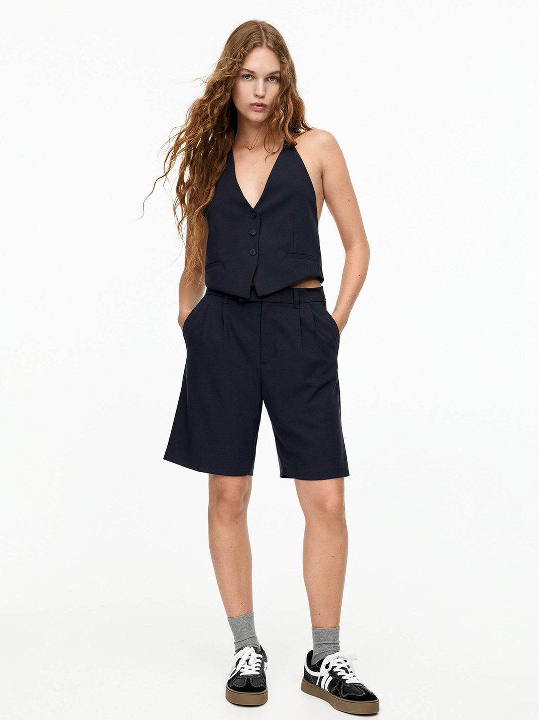 Moudda PULL & BEAR - Bermuda Longue Double Pince Collection Marino - Tunisie 1