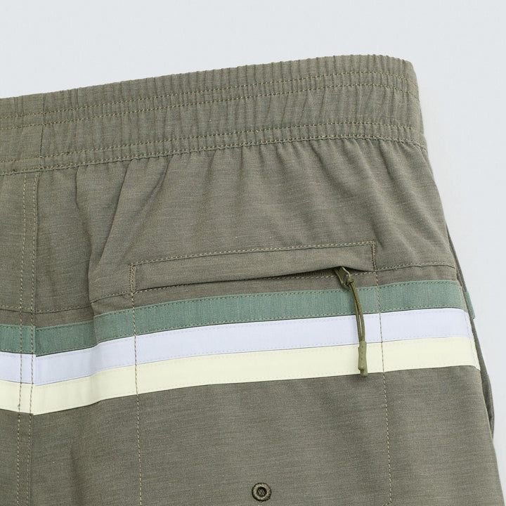 Moudda ZARA - Maillot de Bain Long - Bandes Contrastées (Kaki) - Tunisie 4
