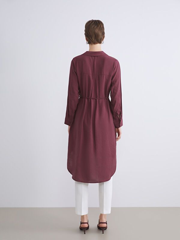 Moudda LC Waikiki - Tunique à manches longues Femme Bordeaux - Tunisie 4