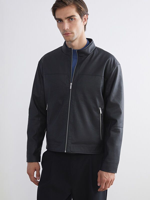 Moudda LC Waikiki - Manteau d'hiver en similicuir pour Homme - Tunisie 1