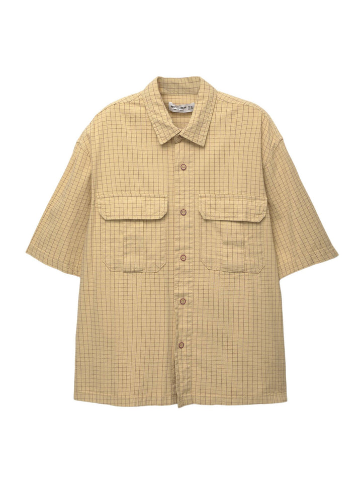 Moudda PULL & BEAR - Chemise - Carreaux & Doré - Tunisie 1