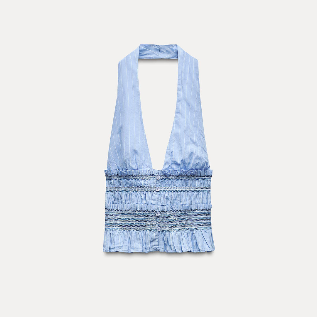 Moudda ZARA - Haut popeline bustier, taille élastique - Tunisie 2