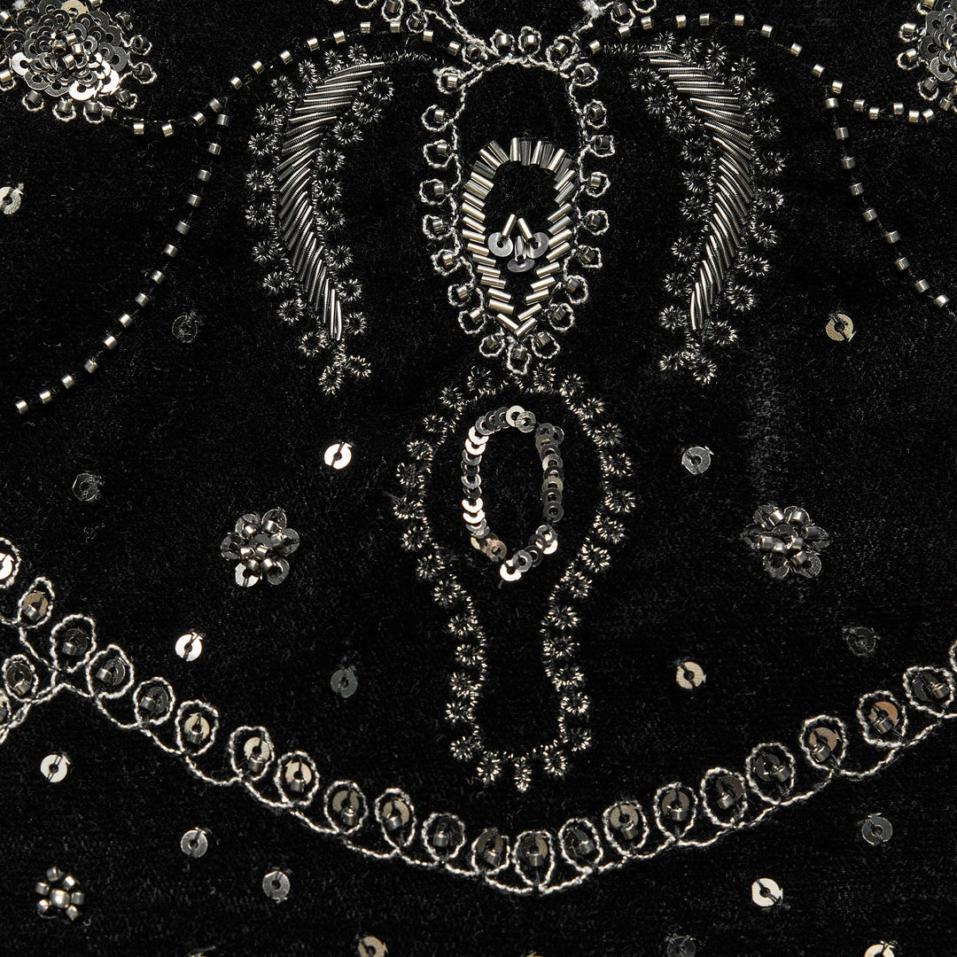 Moudda ZARA - Mini-jupe en velours brodée paillettes – ensemble - Tunisie 3