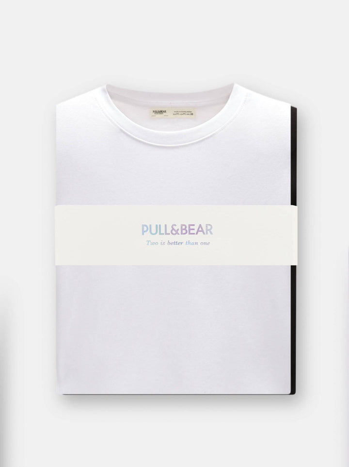 Moudda PULL & BEAR - Pack T-Shirts Ajustés - Gris - Tunisie 4