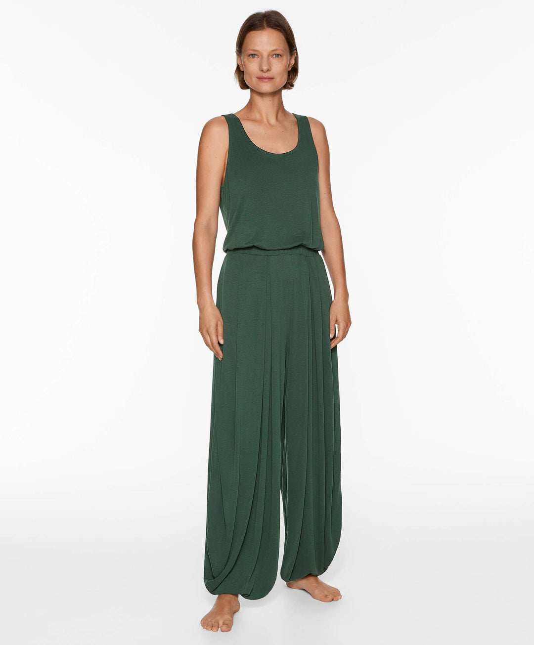 Moudda Oysho - Combinaison Longue Extra Large Drapée Modal Polyester - Tunisie 1