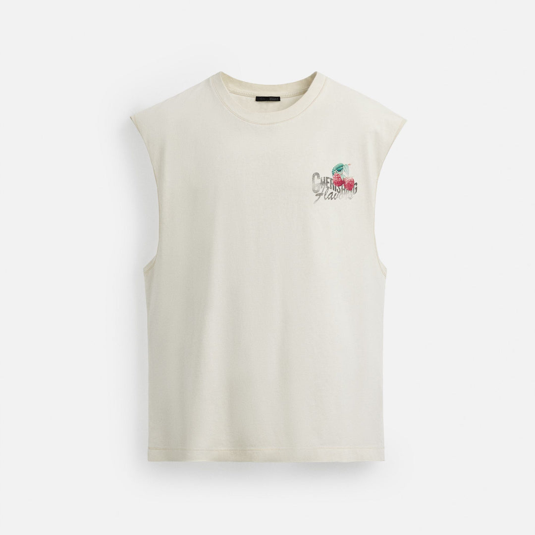 Moudda ZARA - T-Shirt Sans Manches - Imprimé Fruit Dos - Tunisie 1
