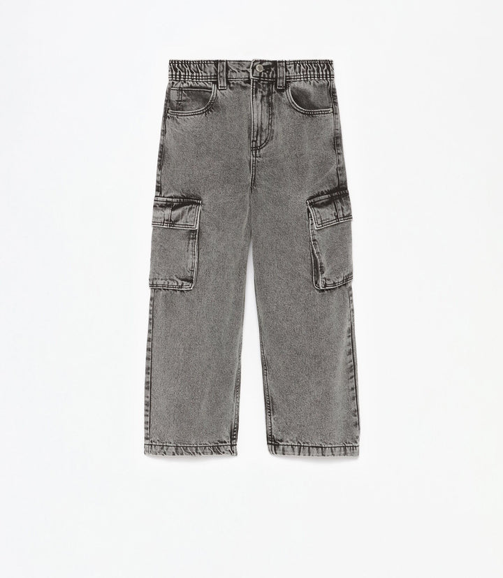 Moudda Lefties - Pantalon Denim Skate Cargo - Garçon - Tunisie 1