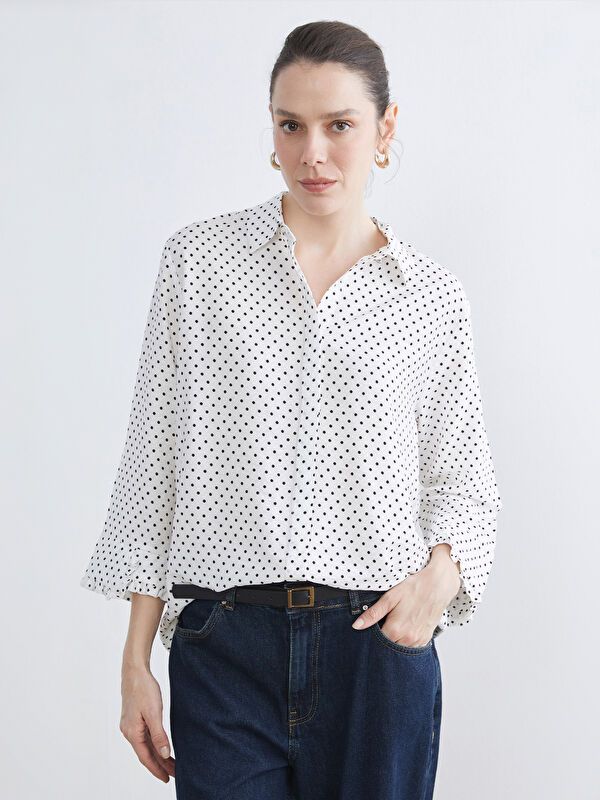 Moudda LC Waikiki - Chemise imprimée manches longues en tissu pour Femme - Tunisie 1