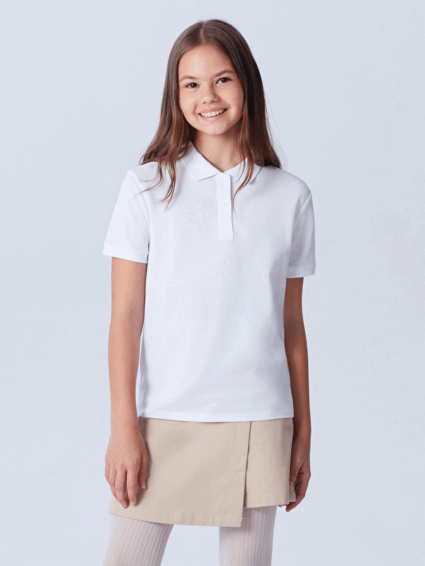 Moudda LC Waikiki - Body en jersey manches longues Fille Buxe blanc - Tunisie 1