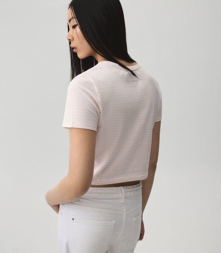 Moudda Lefties - T-Shirt Crop - Rayures Prix - Tunisie 5
