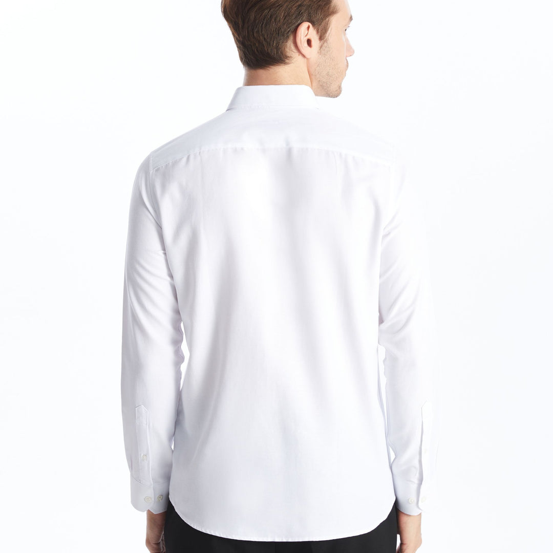 Moudda LC Waikiki - Chemise tissée manches longues Homme Buxe blanc - Tunisie 5