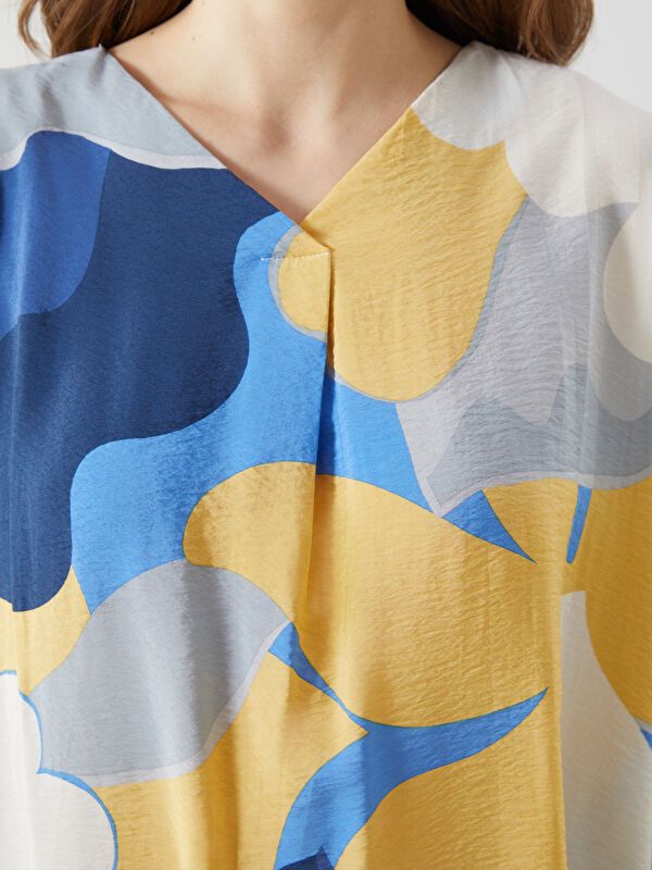 Moudda LC Waikiki - Robe manches courtes en tissu pour Femme - Tunisie 3