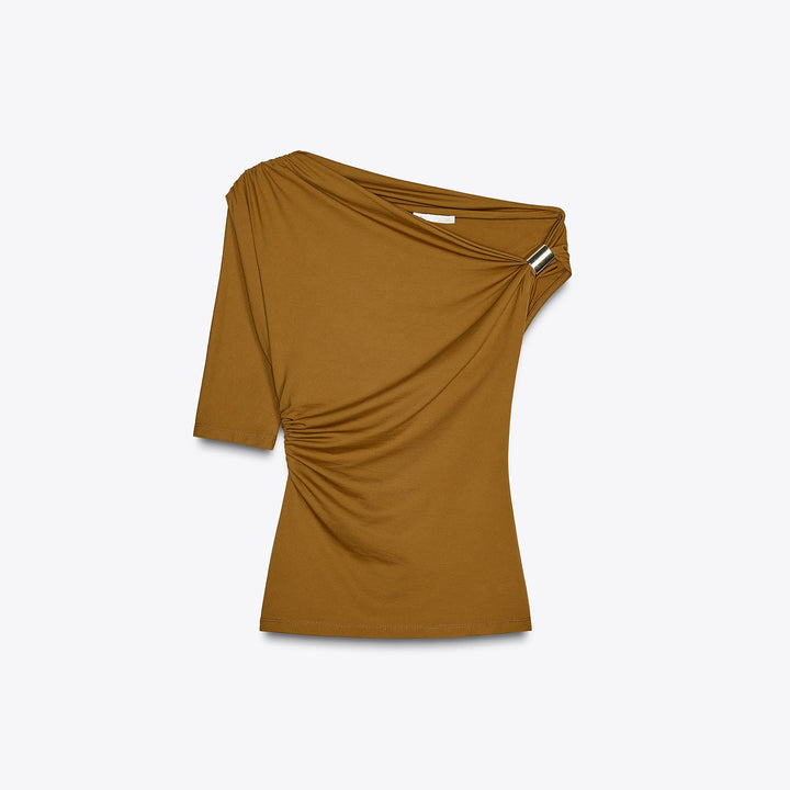 Moudda ZARA - Top Manches 3/4 - Encolure Asymétrique & Polyamide - Tunisie 1