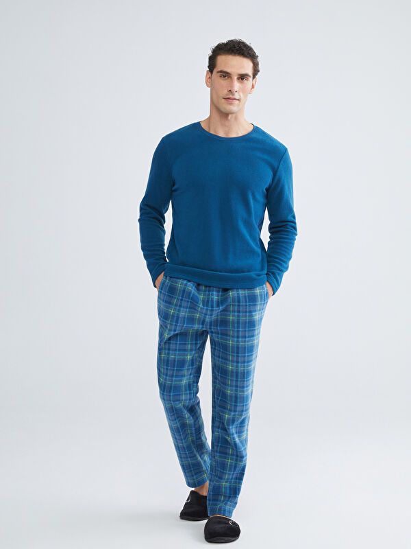 Moudda LC Waikiki - Ensemble pyjama en jersey à manches longues et bas longs pour Hommes - Tunisie 4