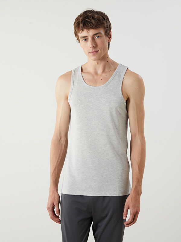 Moudda LC Waikiki - Débardeur sous-vêtements Homme Mélange de gris - Tunisie 4