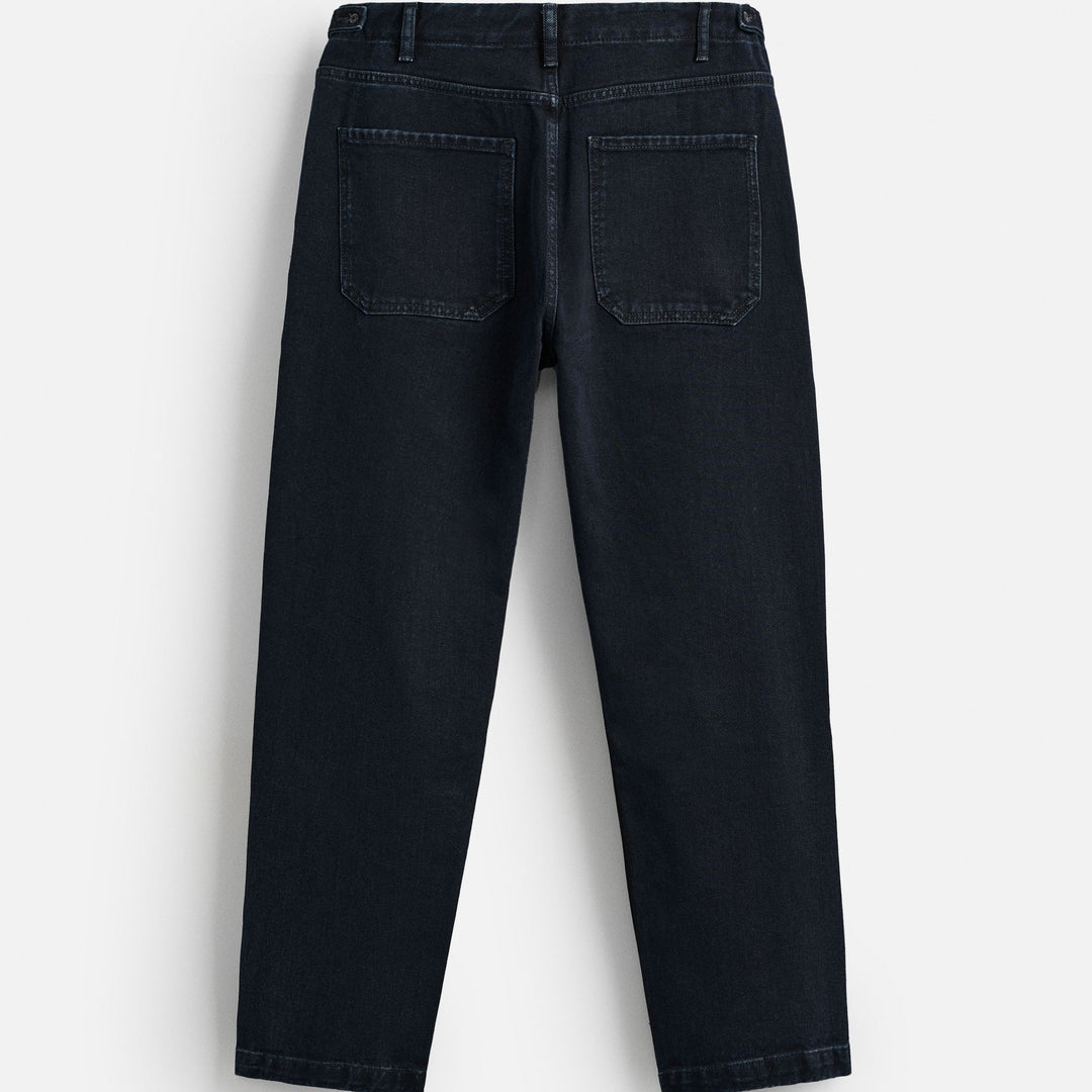 Moudda ZARA - Pantalon Denim - Bleu/Noir (Marine & Argile) - Tunisie 2