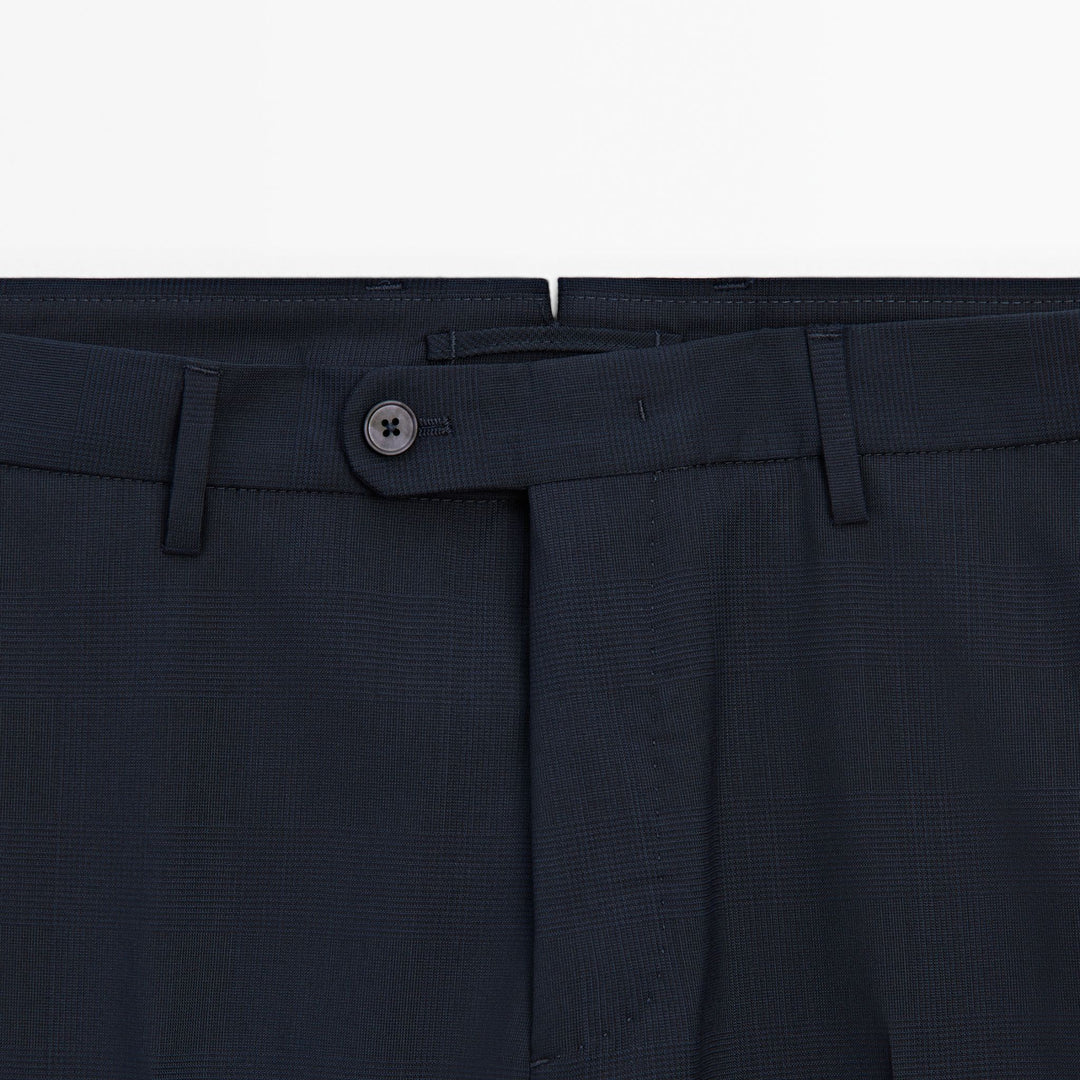 Moudda Massimo Dutti - Pantalon costume carreaux bleu marine - Tunisie 3