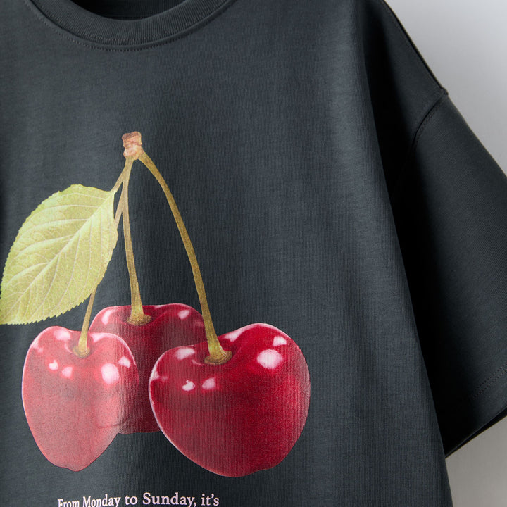 Moudda ZARA - T-shirt photo fraises et cerises - Tunisie 3