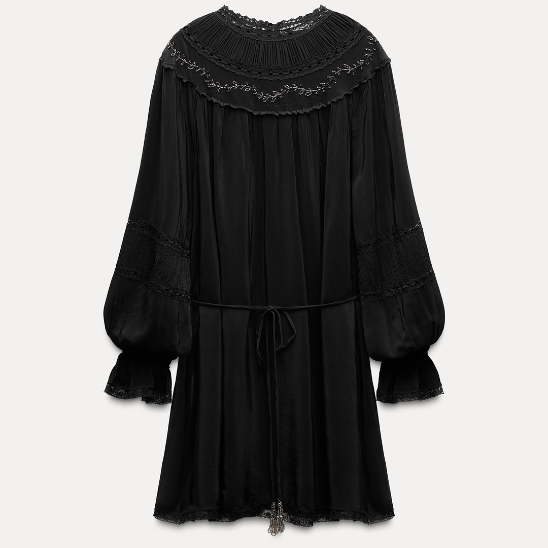 Moudda ZARA - Robe courte romantique brodée strass - Tunisie 2