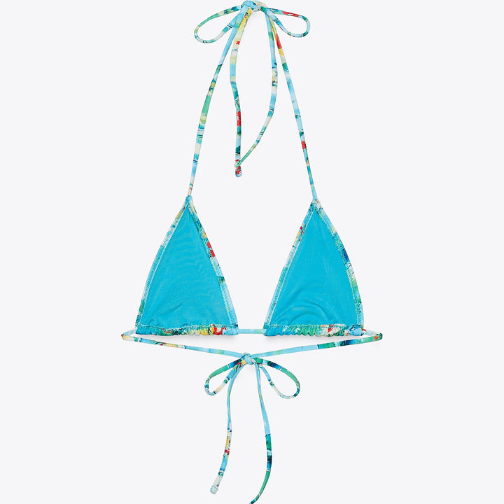 Moudda ZARA - Haut Bikini Triangle - Volant & Imprimé Tropical - Tunisie 2