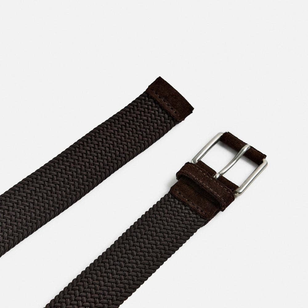 Moudda ZARA - Ceinture Tressée Élastique - Boucle Roulée Cuir - Tunisie 2