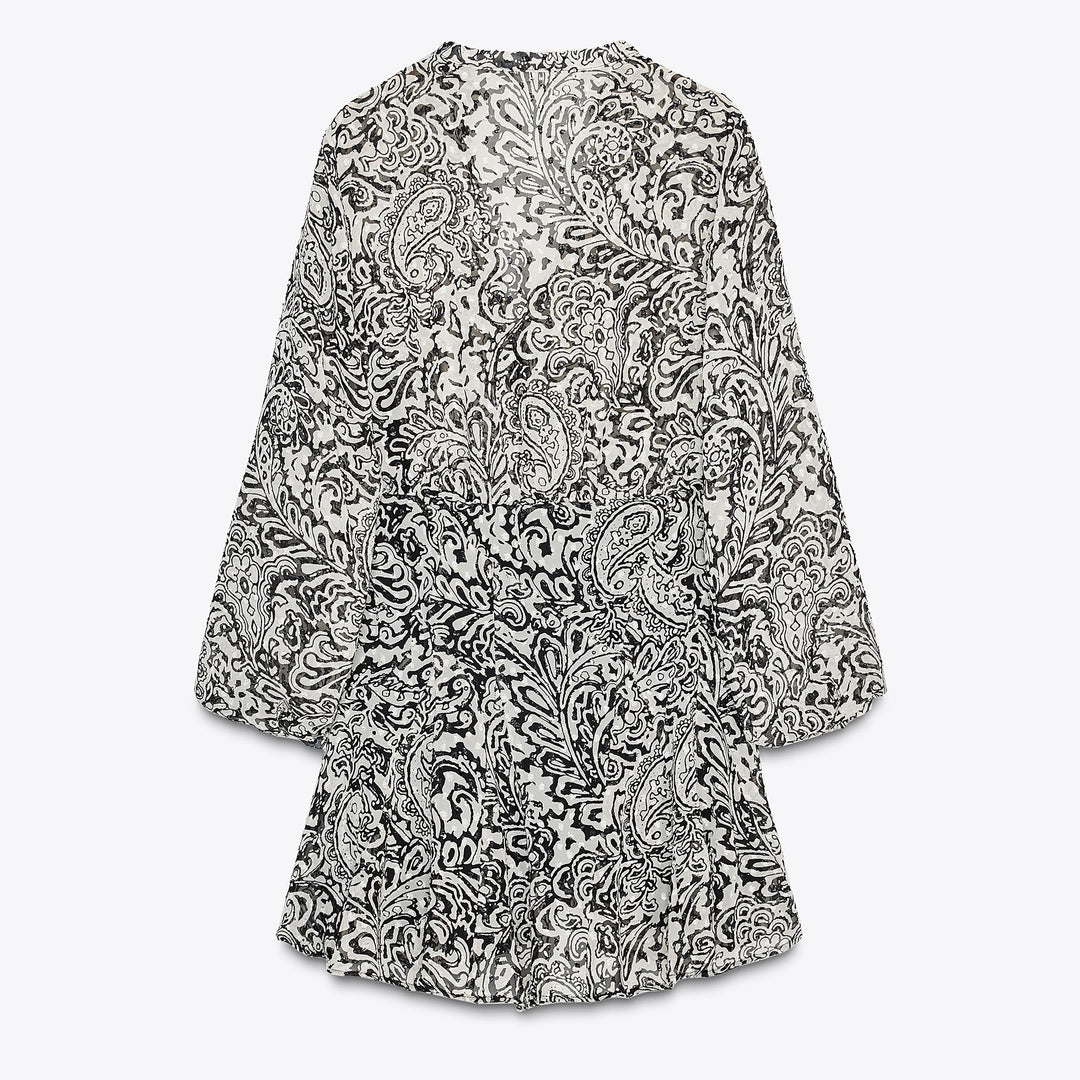 Moudda ZARA - Robe Mini Plumetis - Imprimé Paysley - Tunisie 2