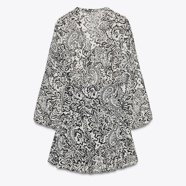 Moudda ZARA - Robe Mini Plumetis - Imprimé Paysley - Tunisie 2