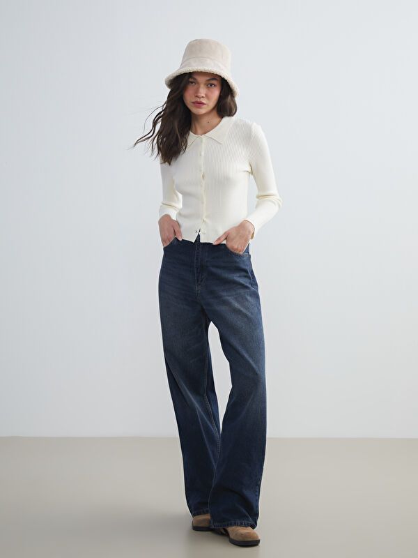 Moudda LC Waikiki - Cardigan en tricot Femme Ecru - Tunisie 4