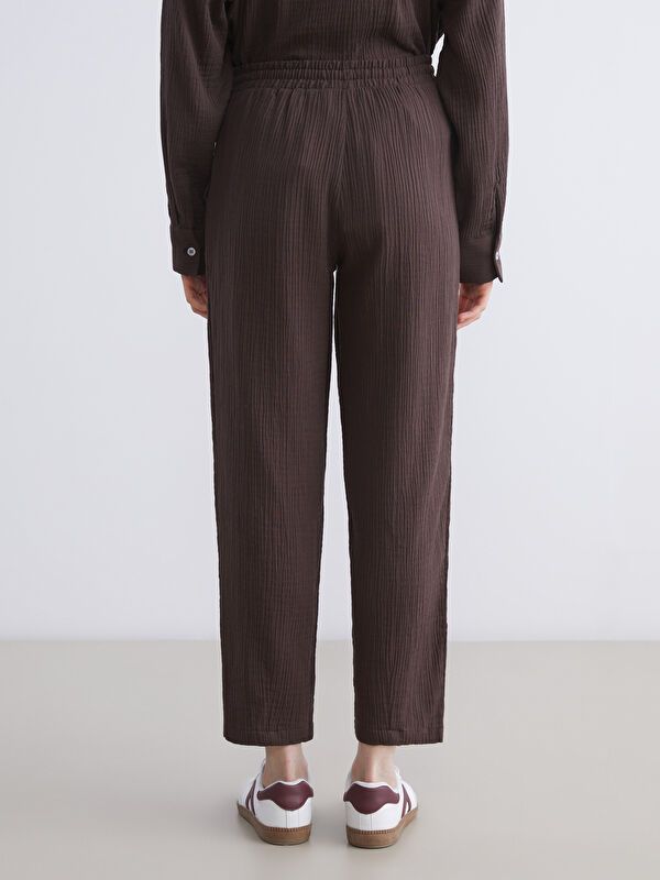 Moudda LC Waikiki - Pantalon tissé fin Femme Brun - Tunisie 4