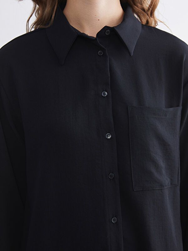 Moudda LC Waikiki - Tunique tissée manches longues Femme Noir - Tunisie 3