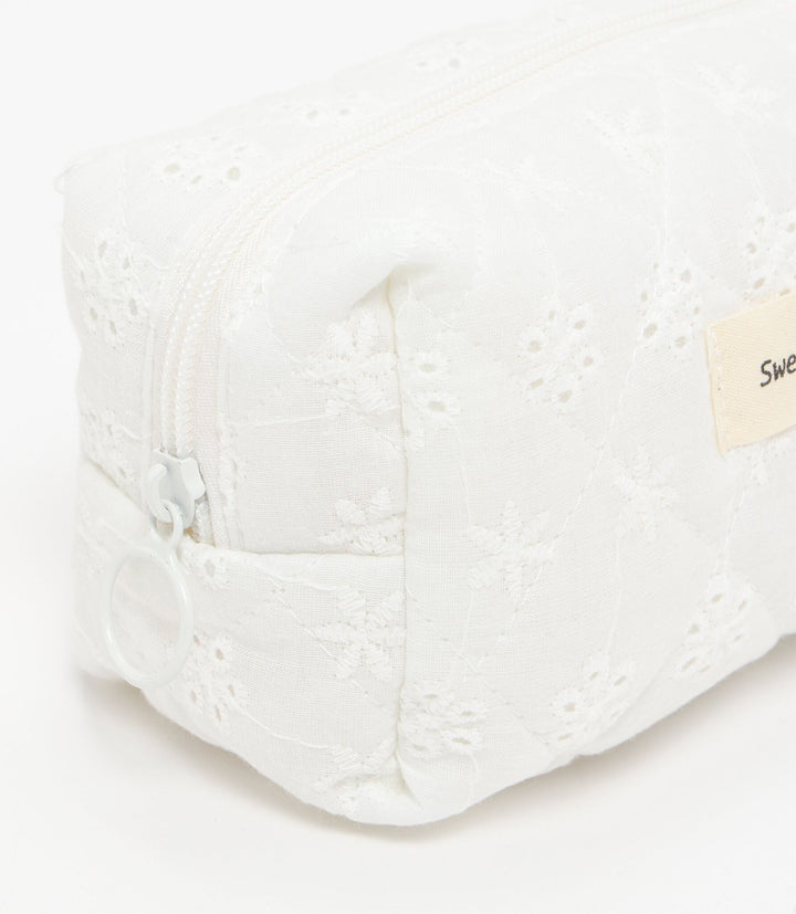 Moudda Lefties - Nécessaire Beauty - Matelassé & Broderie Anglaise - Tunisie 4