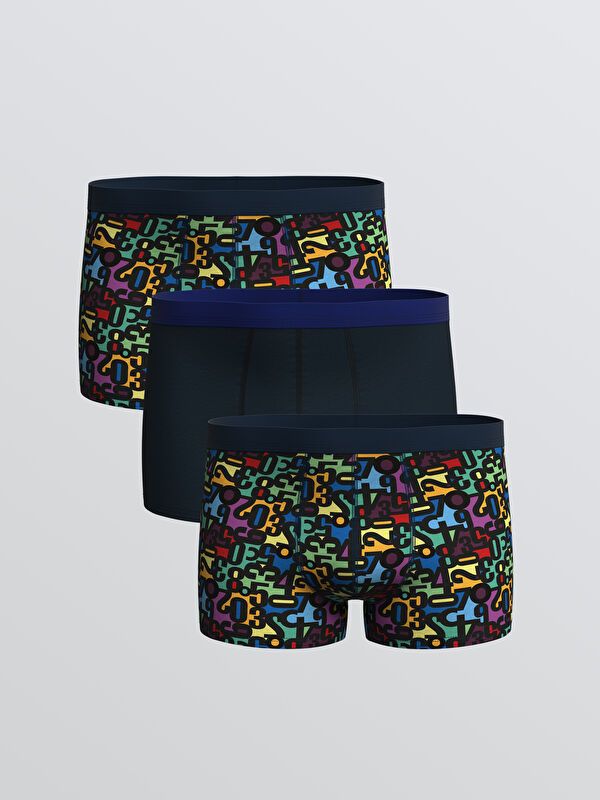 Moudda LC Waikiki - Boxer Homme Imprimé marine - Tunisie 1