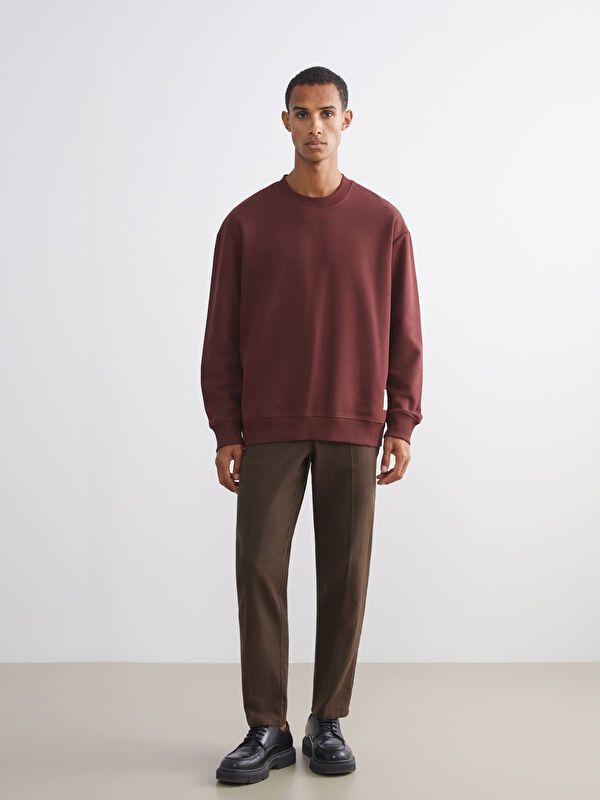 Moudda LC Waikiki - Sweatshirt en jersey Homme Bordeaux - Tunisie 2