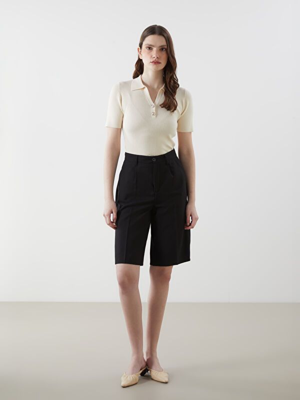 Moudda LC Waikiki - Pull tricot manches courtes Femme Ecru - Tunisie 2