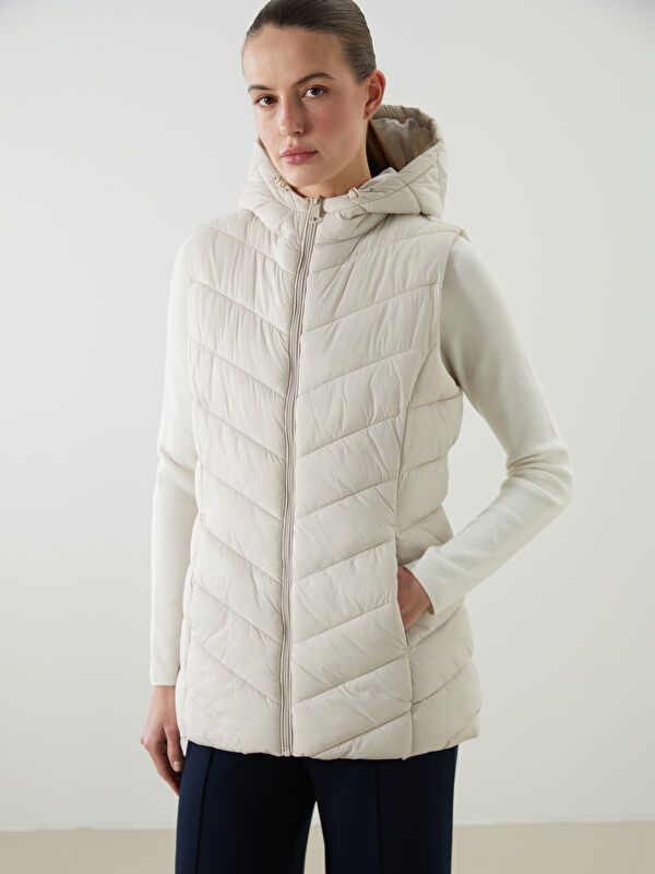 Moudda LC Waikiki - Veste sans manches Femme Gris clair - Tunisie 1