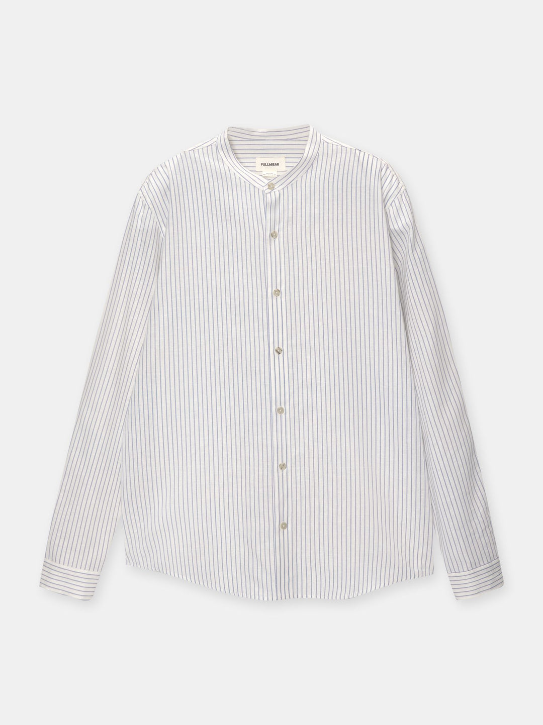 Moudda PULL & BEAR - Chemise Manches Longues Basique Col Mao - Tunisie 3