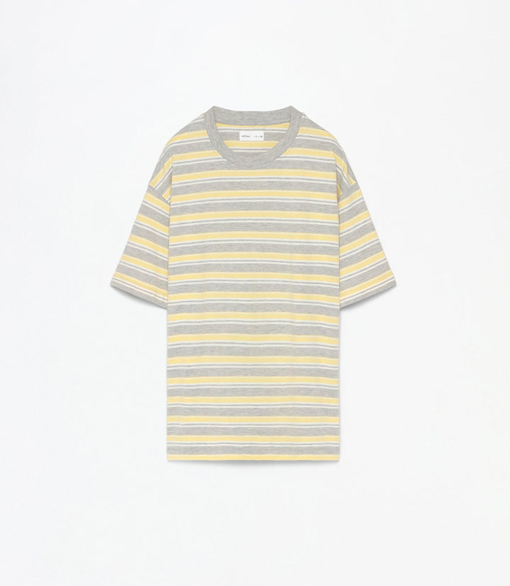 Moudda Lefties - T-Shirt Oversize - Rayures (Gris Vigo) - Tunisie 1