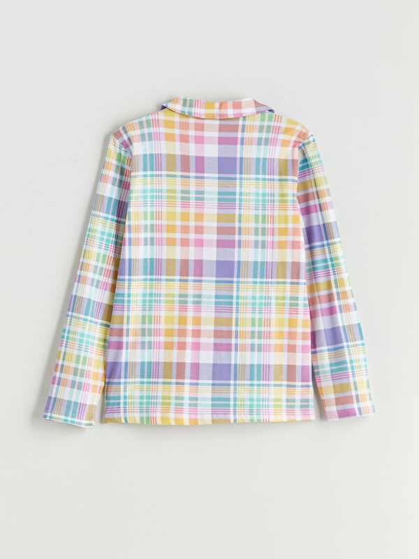 Moudda LC Waikiki - Pyjama en jersey manches longues moyen Fille Impression blanche optique - Tunisie 3