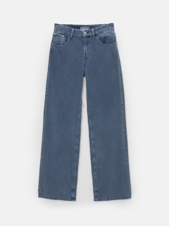 Moudda PULL & BEAR - Pantalon Jambe Large Pana Lavée - Tunisie 1