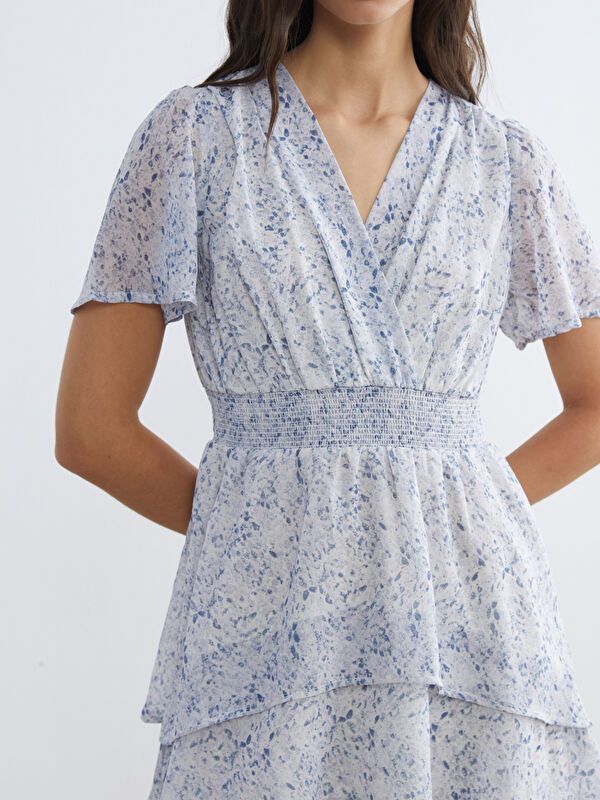 Moudda LC Waikiki - Robe manches courtes en tissu pour Femme - Tunisie 3