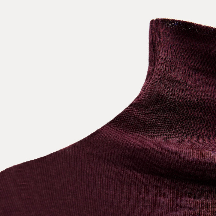 Moudda ZARA - Top Coton Supima Col Cygne Manches Longues - Tunisie 3